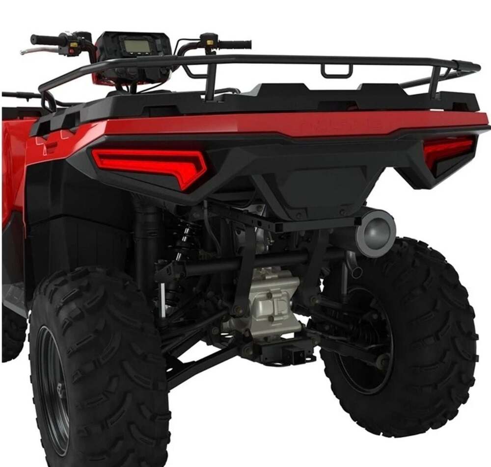 Polaris ATV Rear Rack Extender, Black